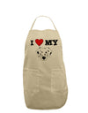 I Heart My - Cute Dalmatian Dog Adult Apron by TooLoud-Bib Apron-TooLoud-Stone-One-Size-Davson Sales