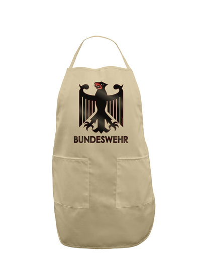 Bundeswehr Logo with Text Adult Apron-Bib Apron-TooLoud-Stone-One-Size-Davson Sales