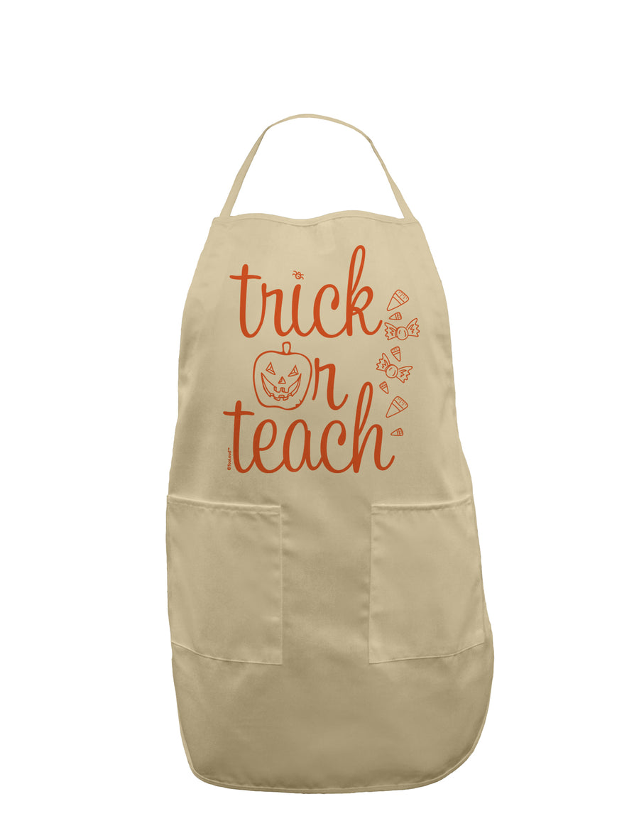 Trick or Teach Adult Apron-Bib Apron-TooLoud-White-One-Size-Davson Sales