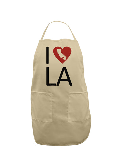 I Heart Los Angeles Adult Apron-Bib Apron-TooLoud-Stone-One-Size-Davson Sales