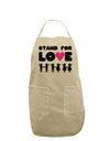 Stand For Love Pink Heart Adult Apron-Bib Apron-TooLoud-Stone-One-Size-Davson Sales