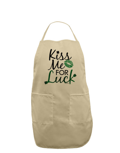 Kiss Me For Luck Adult Apron-Bib Apron-TooLoud-Stone-One-Size-Davson Sales