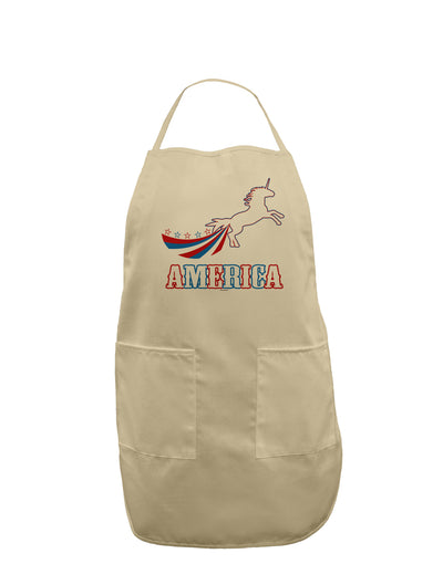 America Unicorn Adult Apron-Bib Apron-TooLoud-Stone-One-Size-Davson Sales