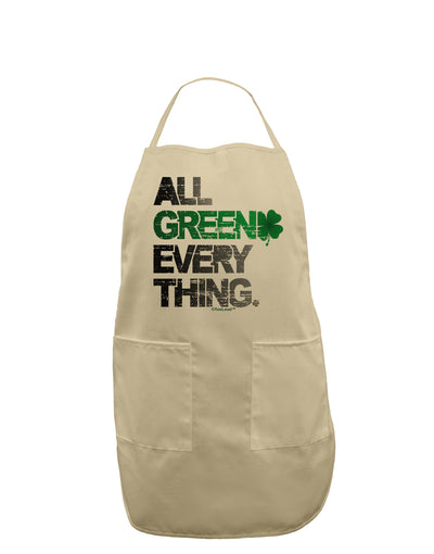 All Green Everything Distressed Adult Apron-Bib Apron-TooLoud-Stone-One-Size-Davson Sales