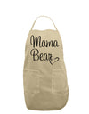 Mama Bear with Heart - Mom Design Adult Apron-Bib Apron-TooLoud-Stone-One-Size-Davson Sales