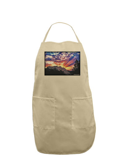 Colorado Rainbow Sunset Adult Apron-Bib Apron-TooLoud-Stone-One-Size-Davson Sales