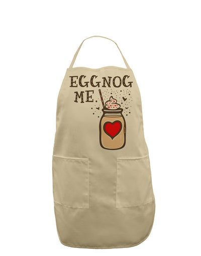 Eggnog Me Adult Apron-Bib Apron-TooLoud-Stone-One-Size-Davson Sales