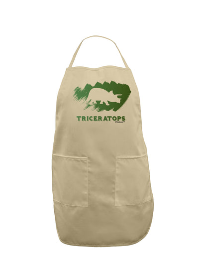 Jurassic Triceratops Design Adult Apron by TooLoud-Bib Apron-TooLoud-Stone-One-Size-Davson Sales