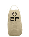 Player Two Selection Icon Adult Apron-Bib Apron-TooLoud-Stone-One-Size-Davson Sales