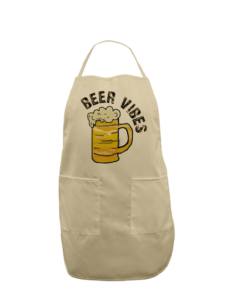 Beer Vibes Adult Apron-Bib Apron-TooLoud-White-One-Size-Davson Sales