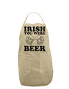 Irish You Were Beer Adult Apron by TooLoud-Bib Apron-TooLoud-Stone-One-Size-Davson Sales