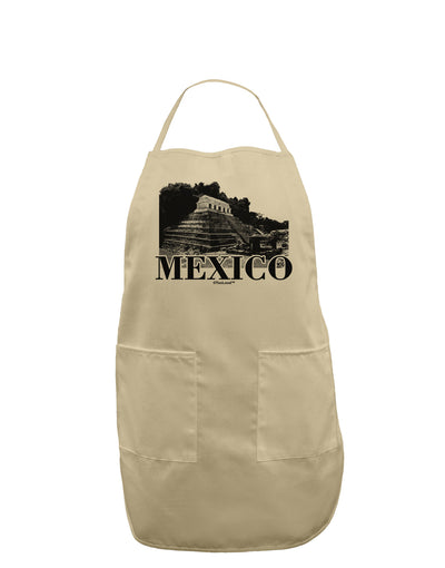 Mexico - Temple No 2 Adult Apron-Bib Apron-TooLoud-Stone-One-Size-Davson Sales