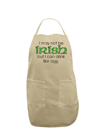 I May Not Be Irish Distressed Text Adult Apron by TooLoud-Bib Apron-TooLoud-Stone-One-Size-Davson Sales