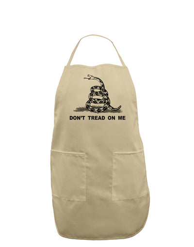 Subdued Don't Tread On Me Gadsden Flag Rattlesnake Adult Apron-Bib Apron-TooLoud-Stone-One-Size-Davson Sales