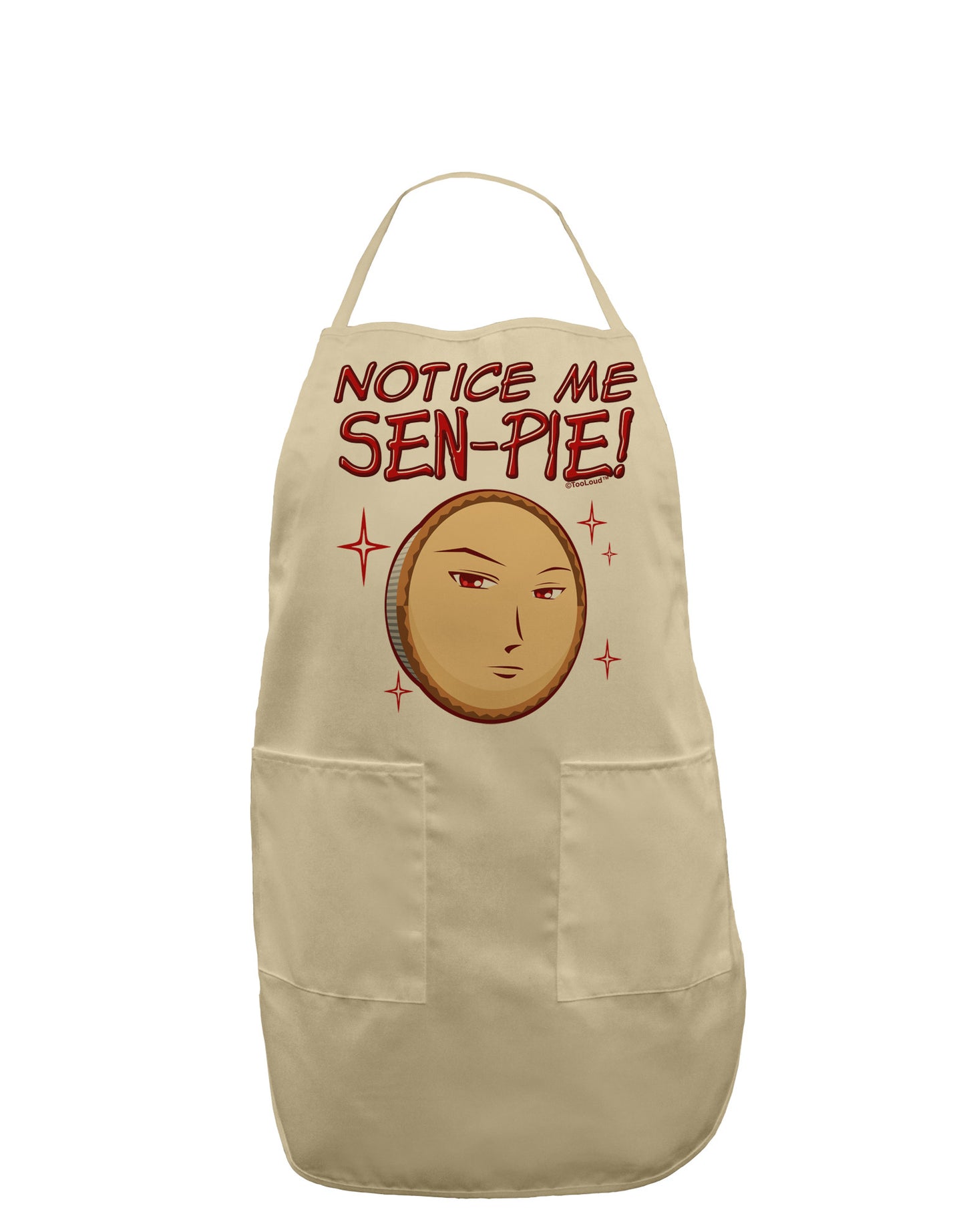 Notice Me Sen-pie Adult Apron-Bib Apron-TooLoud-Stone-One-Size-Davson Sales