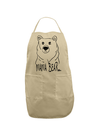 TooLoud Mama Bear Adult Apron-Bib Apron-TooLoud-Stone-One-Size-Davson Sales