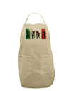 Mexican Flag - Dancing Silhouettes Adult Apron by TooLoud-Bib Apron-TooLoud-Stone-One-Size-Davson Sales