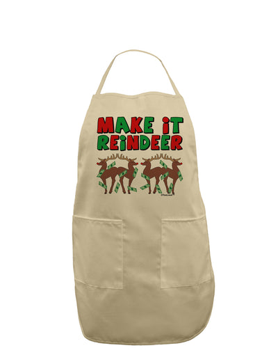 Make It Reindeer Adult Apron-Bib Apron-TooLoud-Stone-One-Size-Davson Sales