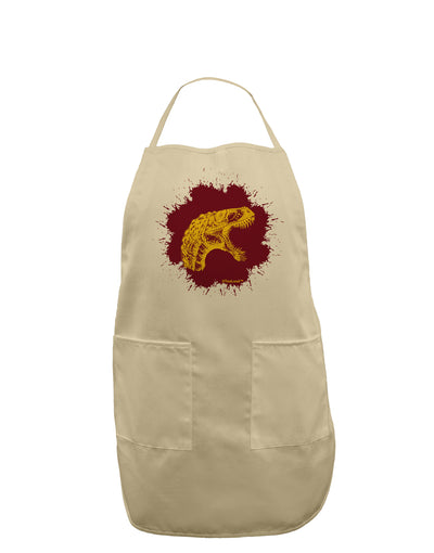 Jurassic Dinosaur Face Blood Splatter Adult Apron by TooLoud-Bib Apron-TooLoud-Stone-One-Size-Davson Sales