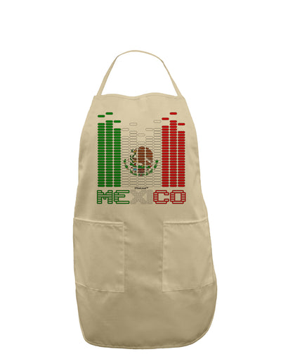 Mexican Flag Levels - Cinco De Mayo Text Adult Apron-Bib Apron-TooLoud-Stone-One-Size-Davson Sales