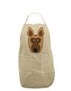 Cute German Shepherd Dog Adult Apron by TooLoud-Bib Apron-TooLoud-Stone-One-Size-Davson Sales