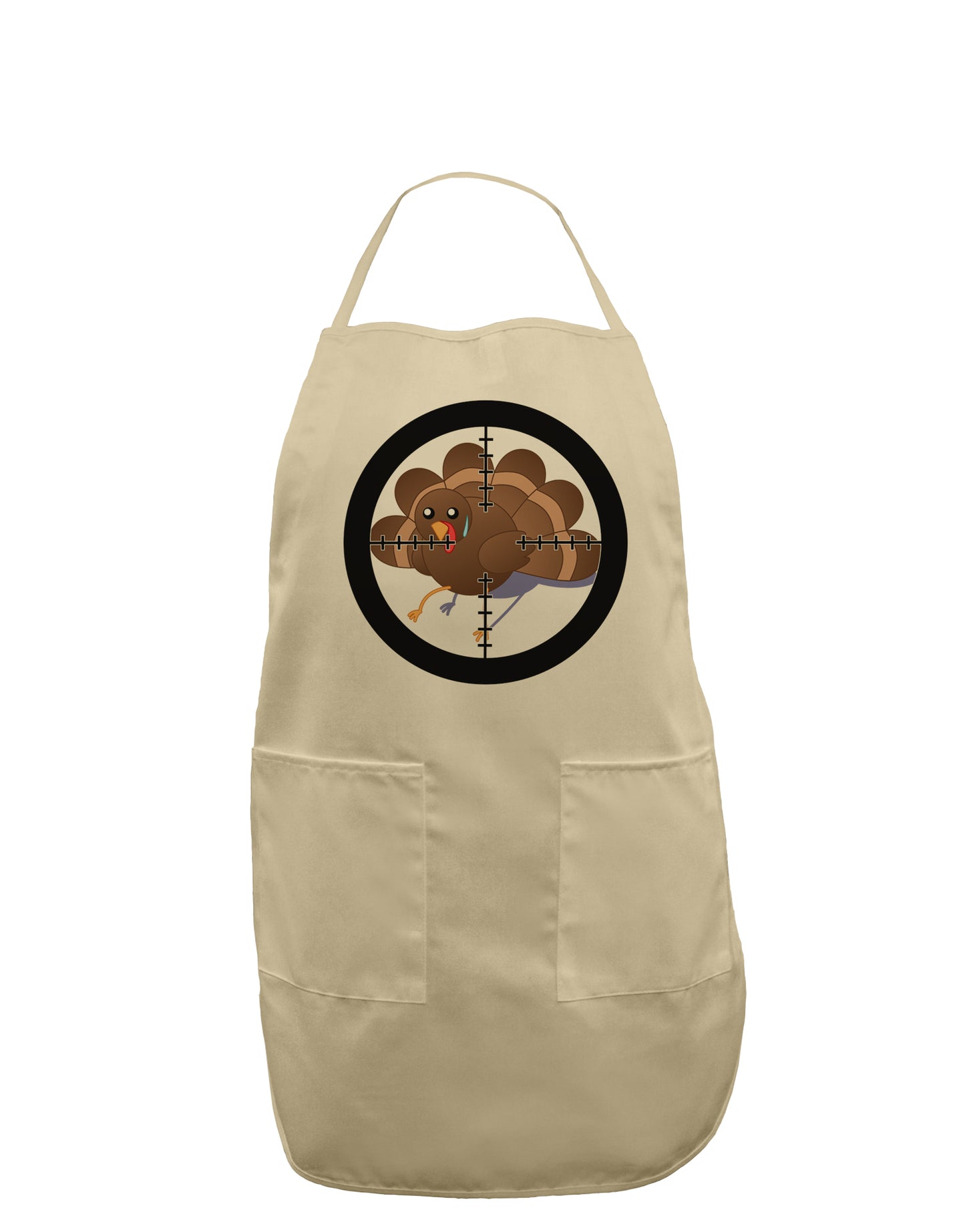 Turkey Trouble - Thanksgiving Funny Adult Apron-Bib Apron-TooLoud-Stone-One-Size-Davson Sales