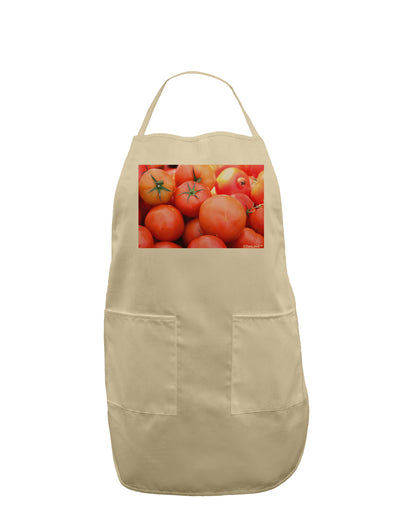 Buy Local Produce Tomatoes Adult Apron-Bib Apron-TooLoud-Stone-One-Size-Davson Sales