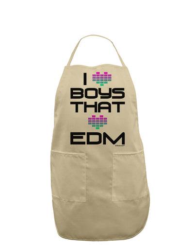 I Heart Boys That Heart EDM Adult Apron-Bib Apron-TooLoud-Stone-One-Size-Davson Sales