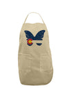 Grunge Colorado Butterfly Flag Adult Apron-Bib Apron-TooLoud-Stone-One-Size-Davson Sales