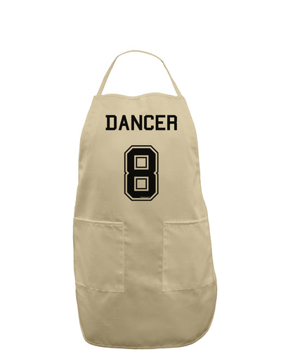 Reindeer Jersey - Dancer 8 Adult Apron-Bib Apron-TooLoud-Stone-One-Size-Davson Sales