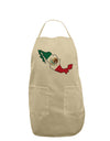 Mexico Outline - Mexican Flag Adult Apron by TooLoud-Bib Apron-TooLoud-Stone-One-Size-Davson Sales