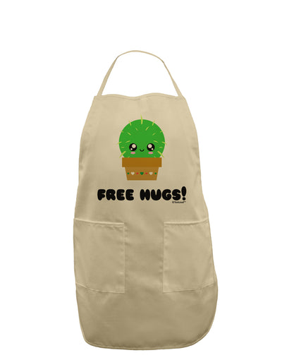 Cute Cactus - Free Hugs Adult Apron-Bib Apron-TooLoud-Stone-One-Size-Davson Sales