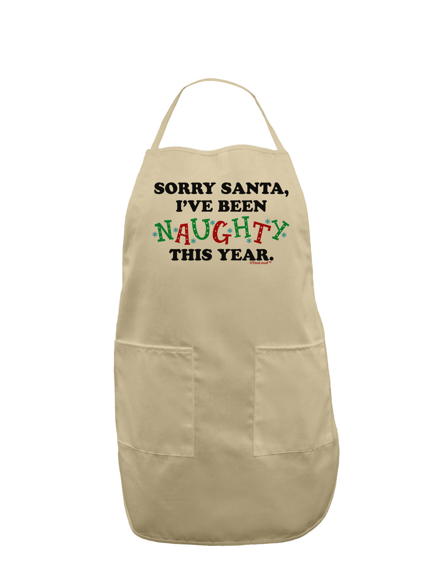 I've Been Naughty This Year Adult Apron-Bib Apron-TooLoud-White-One-Size-Davson Sales