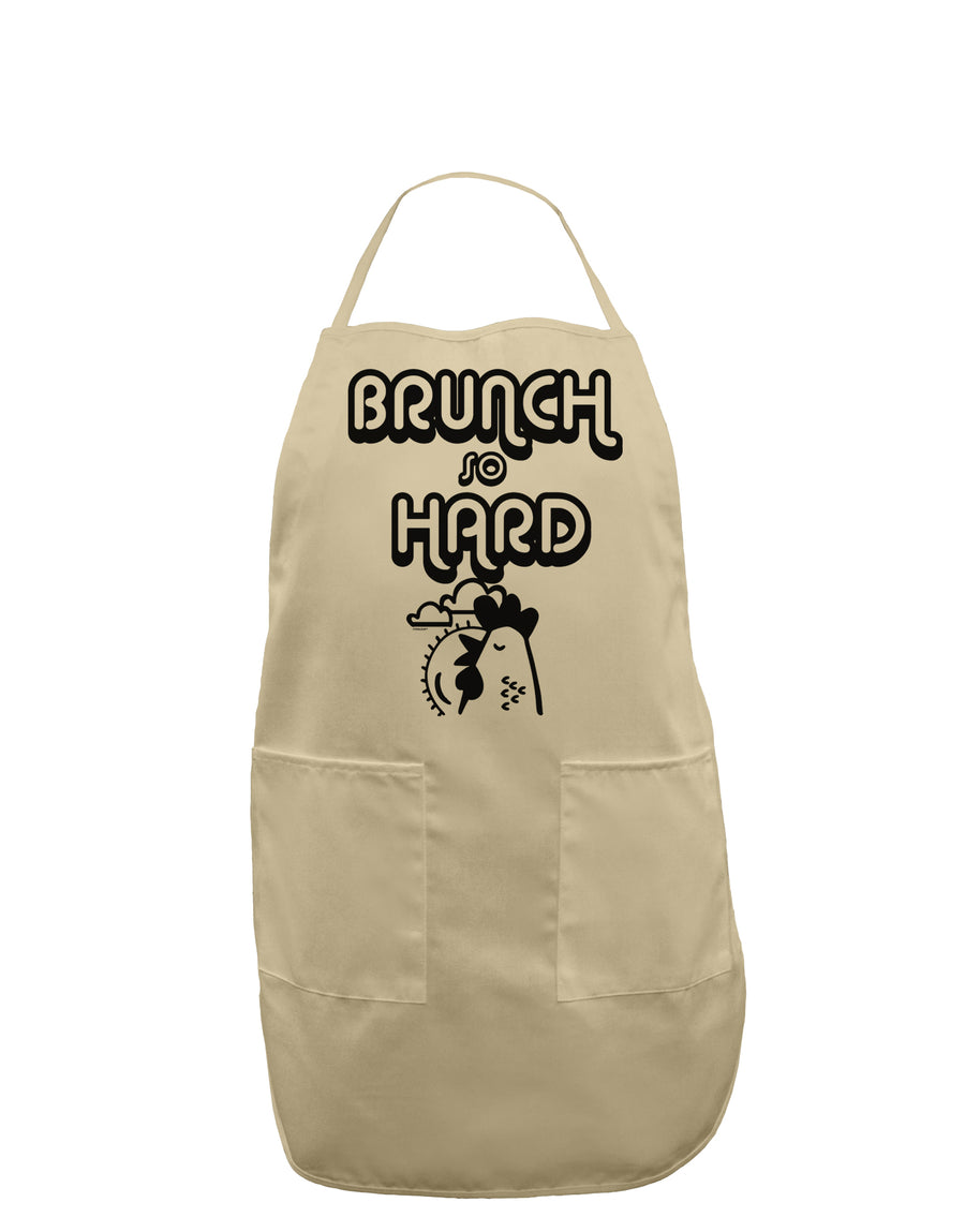 TooLoud Brunch So Hard Hen Adult Apron-Bib Apron-TooLoud-White-One-Size-Davson Sales