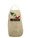 Mexico Outline - Mexican Flag - Mexico Text Adult Apron by TooLoud-Bib Apron-TooLoud-Stone-One-Size-Davson Sales