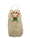 Candy Cane Heart Christmas Adult Apron-Bib Apron-TooLoud-Stone-One-Size-Davson Sales