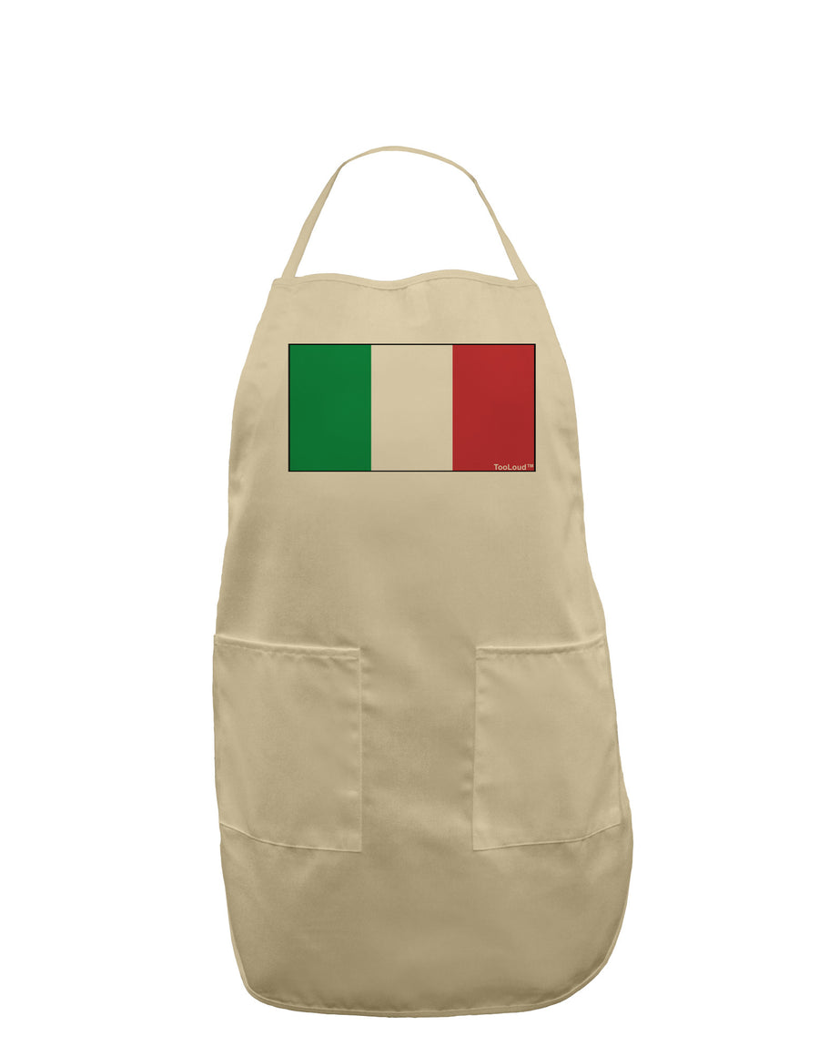 Italian Flag - Italy Adult Apron by TooLoud-Bib Apron-TooLoud-White-One-Size-Davson Sales