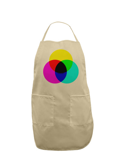 CMYK Color Model Adult Apron by TooLoud-Bib Apron-TooLoud-Stone-One-Size-Davson Sales