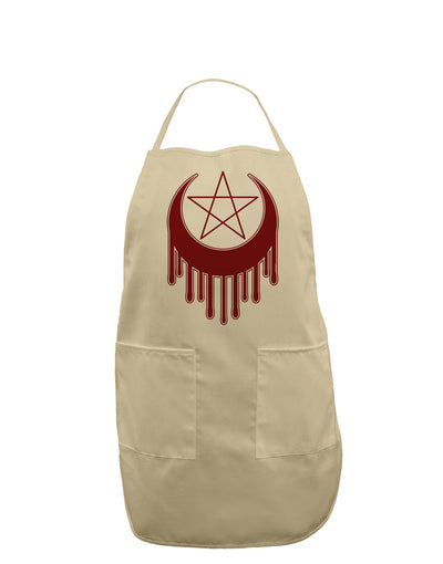 Weeping Crescent Blood Moon Star Adult Apron-Bib Apron-TooLoud-Stone-One-Size-Davson Sales