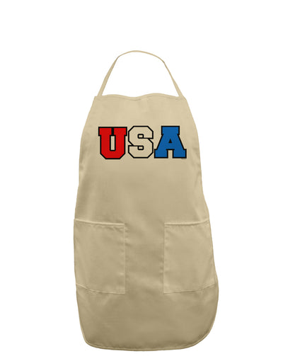 Collegiate USA Adult Apron-Bib Apron-TooLoud-Stone-One-Size-Davson Sales