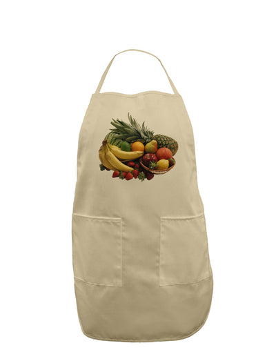 Fruit Basket Still Life Adult Apron-Bib Apron-TooLoud-Stone-One-Size-Davson Sales