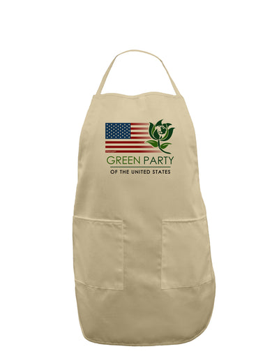 Green Party US Flag Adult Apron-Bib Apron-TooLoud-Stone-One-Size-Davson Sales