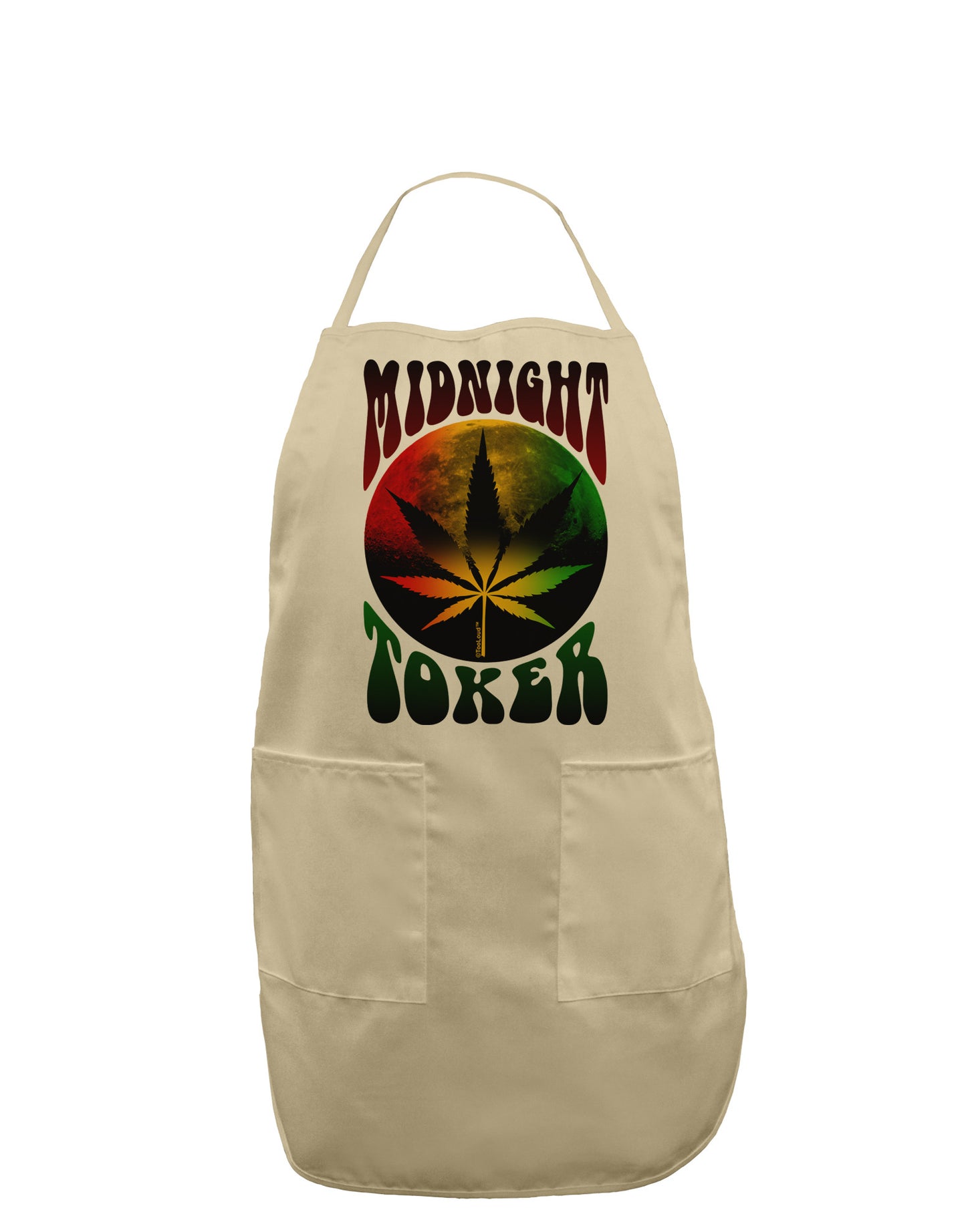 Midnight Toker Marijuana Adult Apron-Bib Apron-TooLoud-Stone-One-Size-Davson Sales