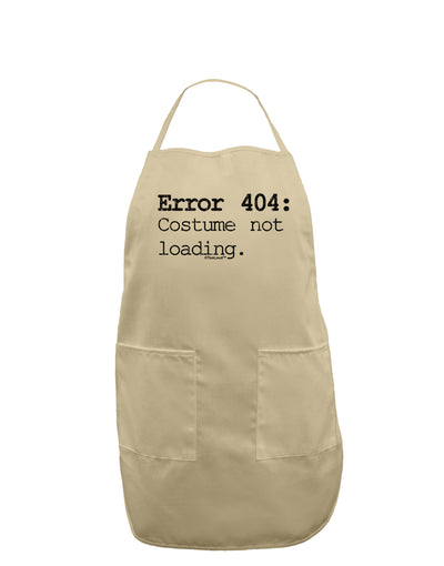 Error 404 Costume Distressed Adult Apron-Bib Apron-TooLoud-Stone-One-Size-Davson Sales