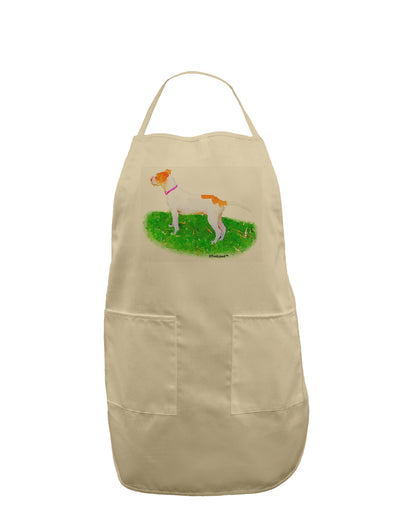 Vigilant Dog Watercolor Adult Apron-Bib Apron-TooLoud-Stone-One-Size-Davson Sales