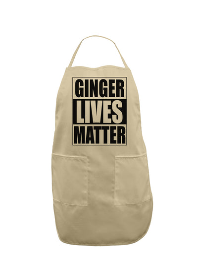 Ginger Lives Matter Adult Apron by TooLoud-Bib Apron-TooLoud-Stone-One-Size-Davson Sales