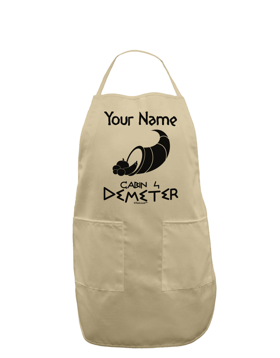 Personalized Cabin 4 Demeter Adult Apron-Bib Apron-TooLoud-White-One-Size-Davson Sales