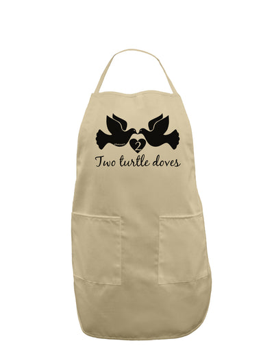 Two Turtle Doves Text Adult Apron-Bib Apron-TooLoud-Stone-One-Size-Davson Sales