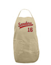 Sanders Jersey 16 Adult Apron-Bib Apron-TooLoud-Stone-One-Size-Davson Sales