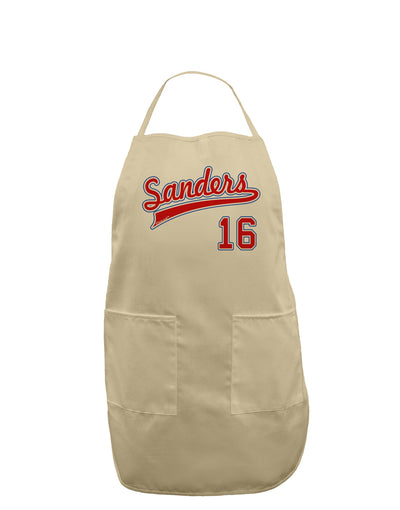 Sanders Jersey 16 Adult Apron-Bib Apron-TooLoud-Stone-One-Size-Davson Sales